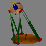 Гексапод - 3D модель